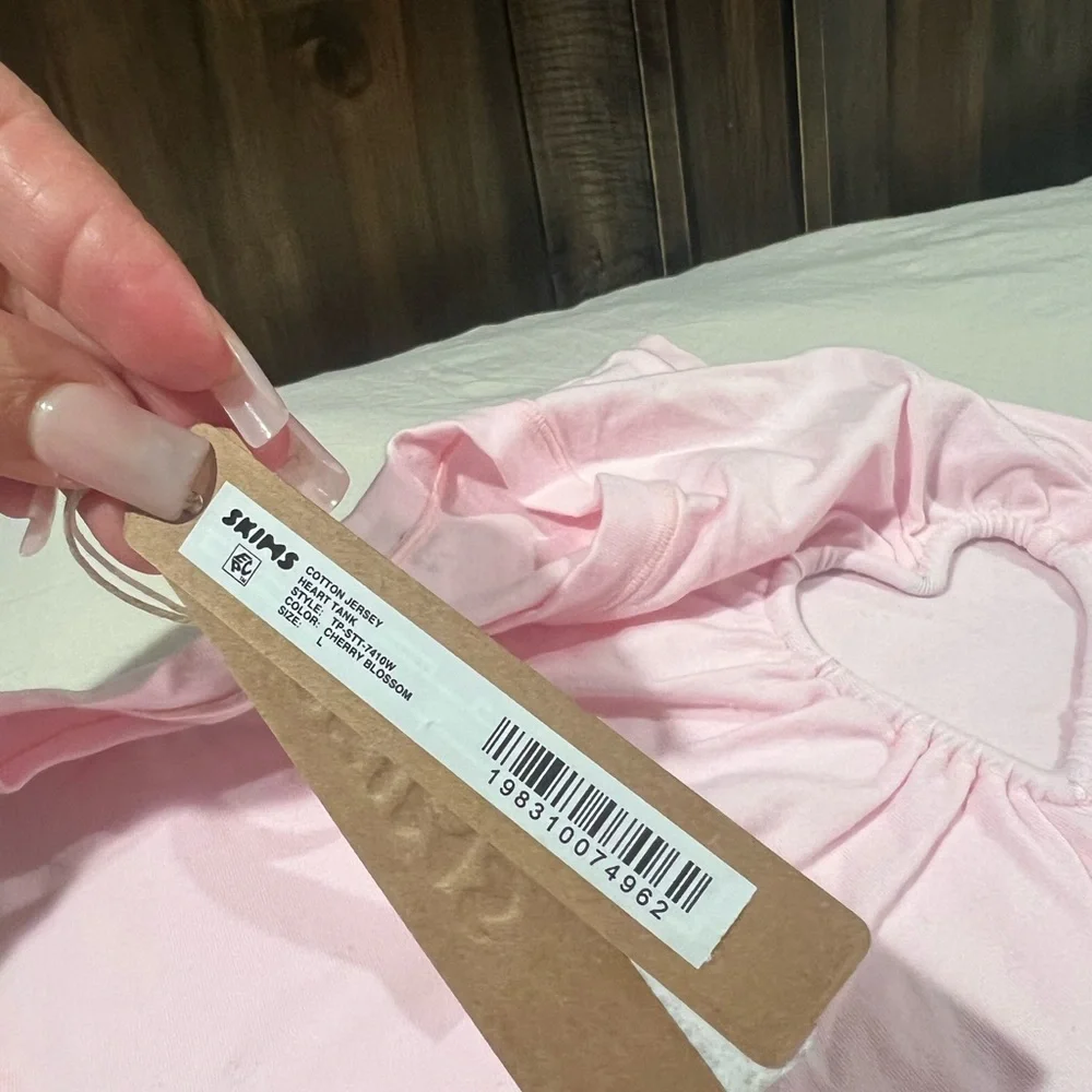 SKIMS Cotton Rib Heart Tank and Flare Leggings Set - Picture 3 of 4